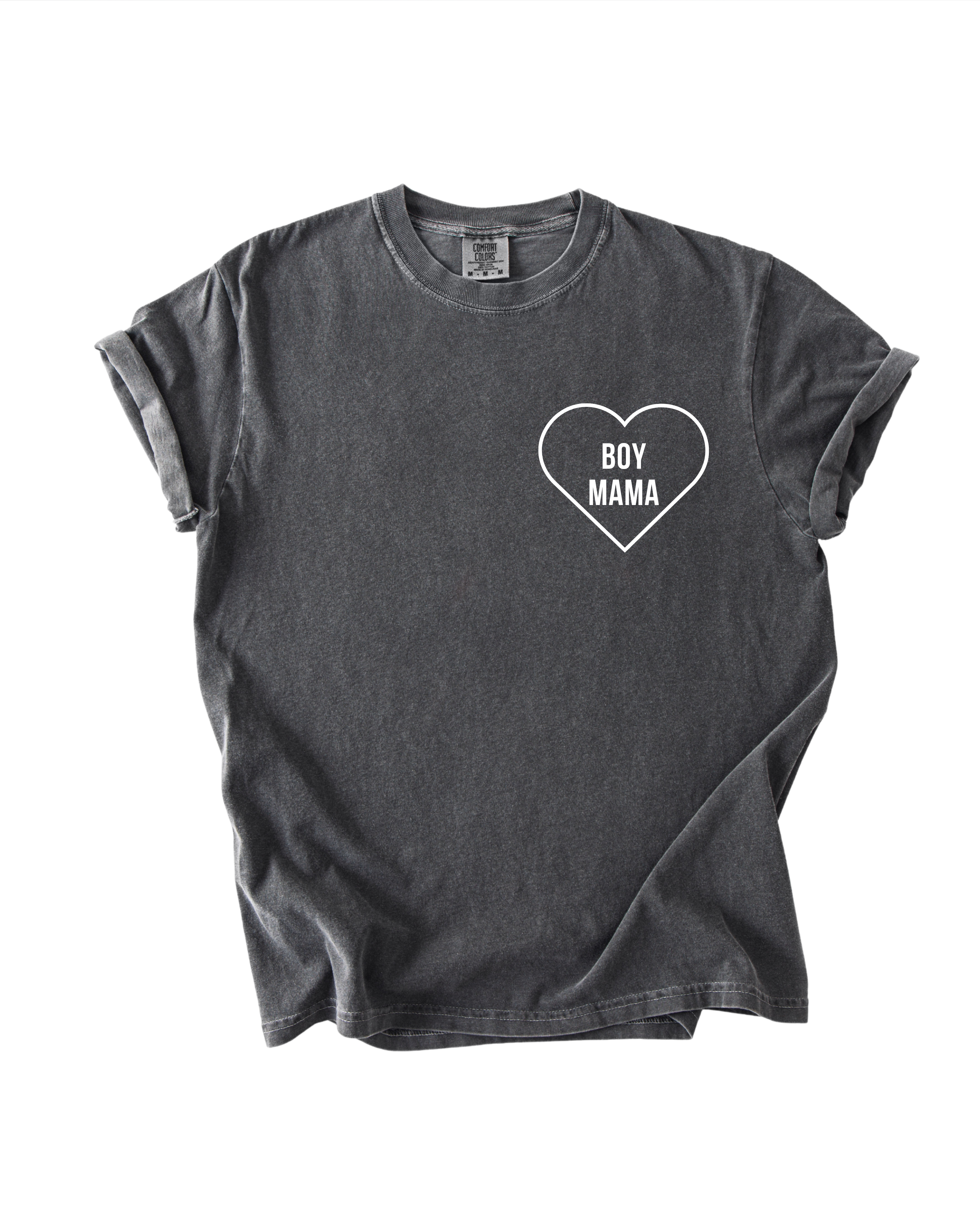 Boy Mama Graphic Tee - Women's Cotton Casual Shirt