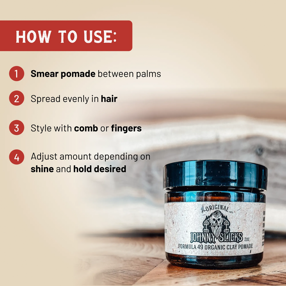 Formula 49 Organic Clay Pomade High Hold Matte Finish 4oz - Image 5