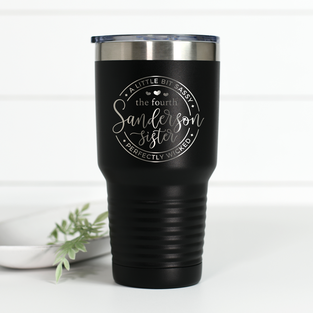 Fourth Sanderson Sister 30 oz Engraved Tumbler