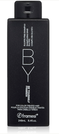 8.4 oz bottle of Framesi BY Be Yourself Sulfate-Free Shampoo for color-treated hair