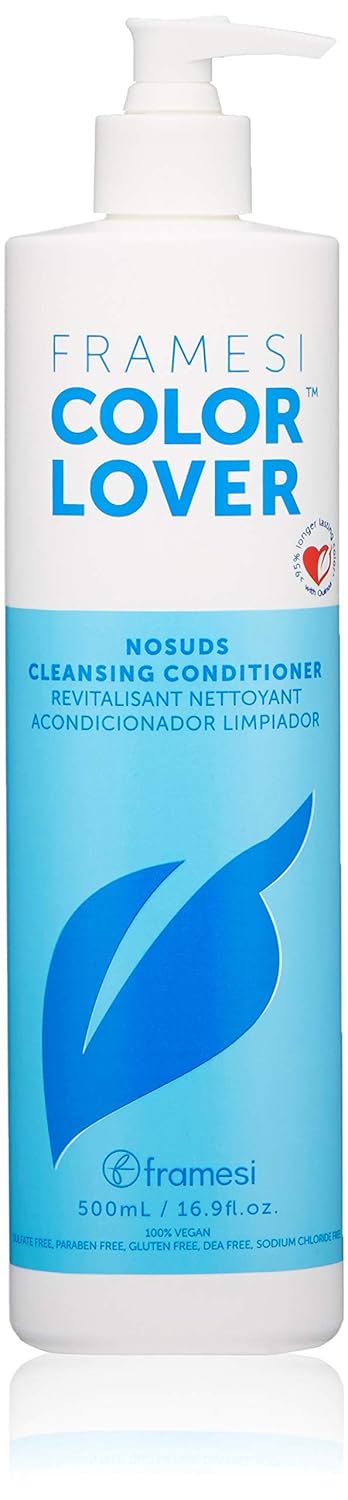Bottle of Framesi Color Lover No Suds Cleansing Conditioner 16.9 fl oz