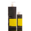 A professional 8.4 oz bottle of Framesi Restructuring Shampoo for damaged hair repair
