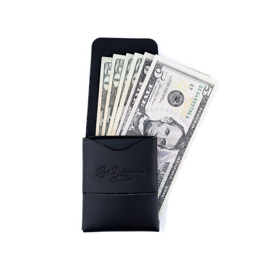 Franklin 2 black leather scarf shown in a clean, professional product shot