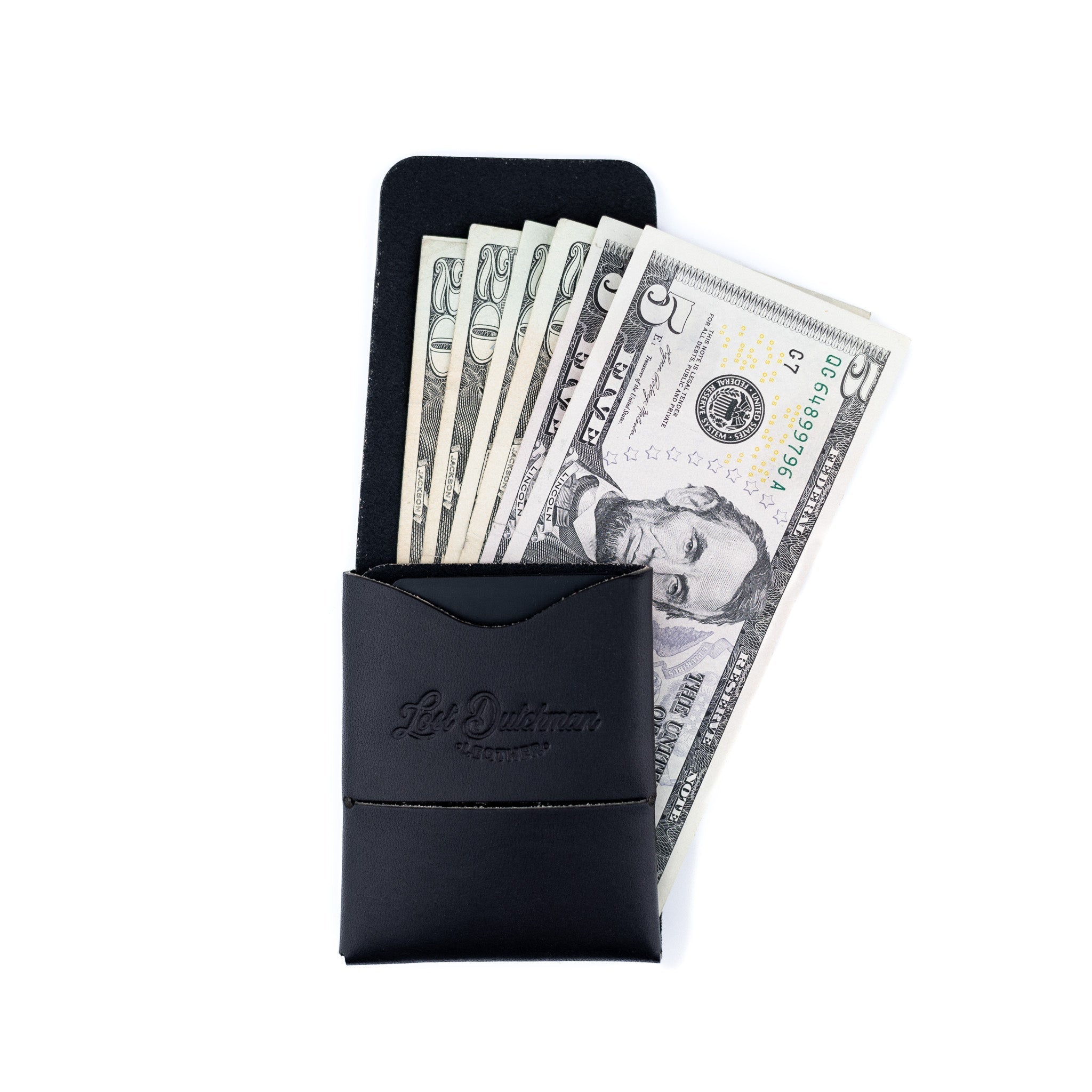 Franklin 2 black leather scarf shown in a clean, professional product shot