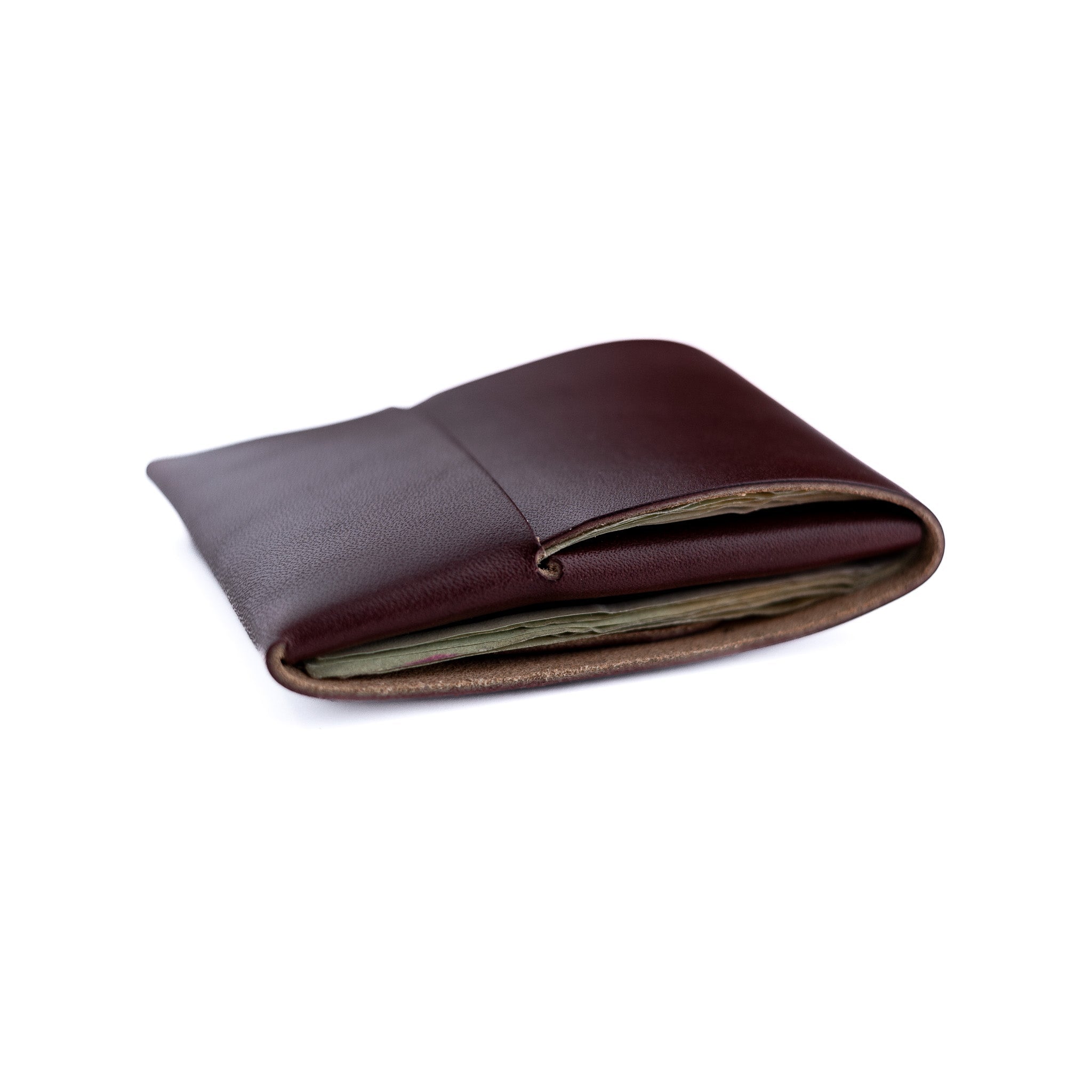 Franklin 2 Burgundy Leather Scarf - Premium Handcrafted Style