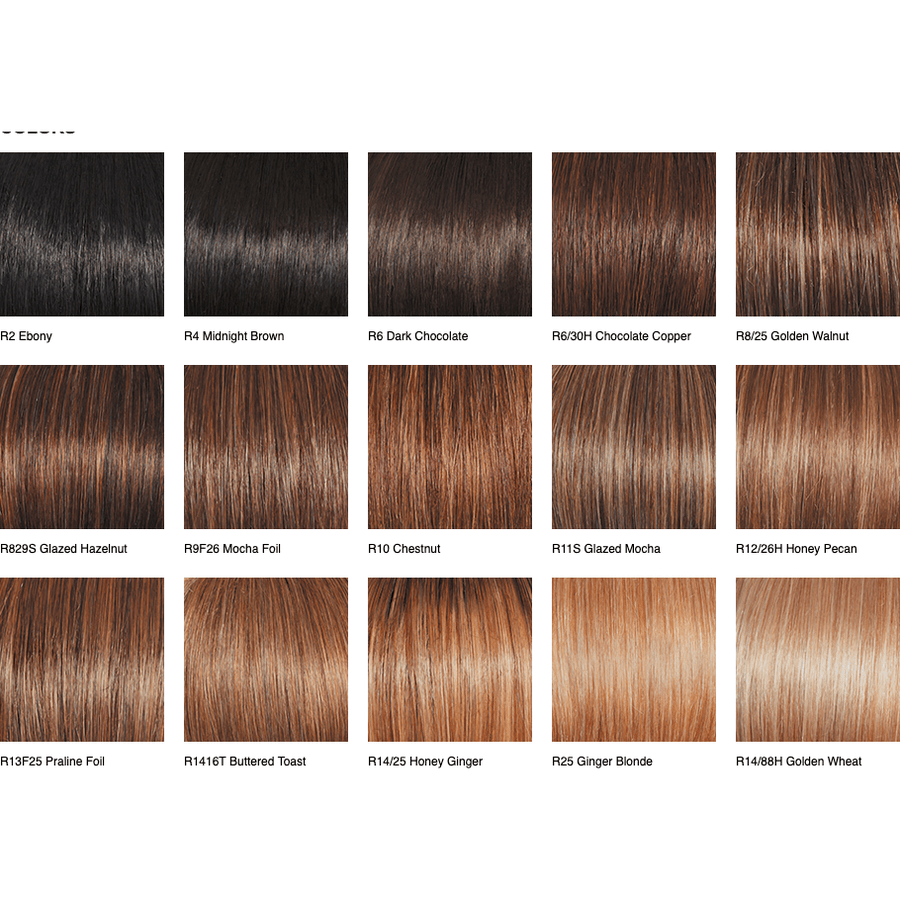 Free Spirit Synthetic Wig with Monofilament Top in Brown & Blonde