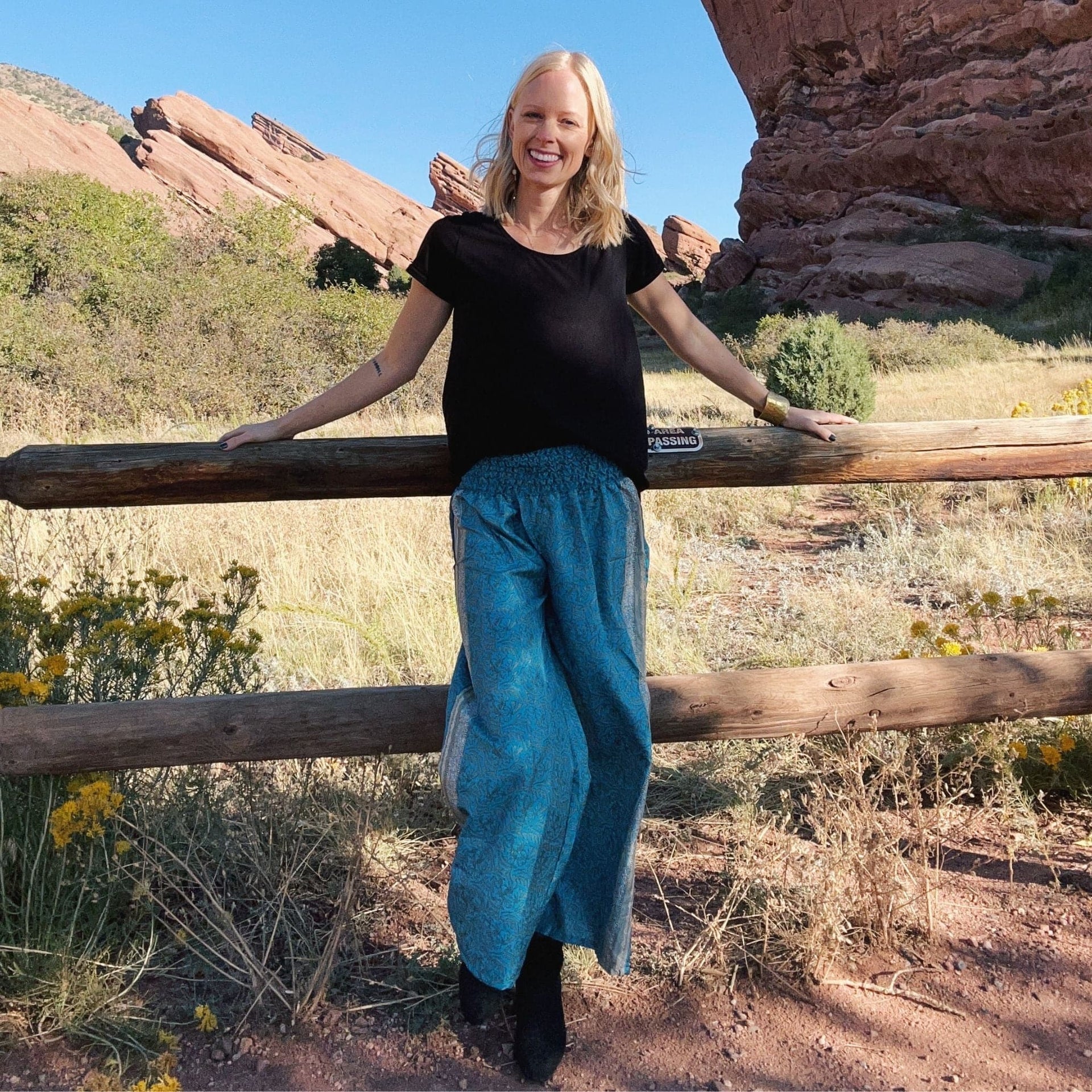 Free Spirit Wide-Leg Palazzo Pants – Flowy Bohemian Lounge Wear