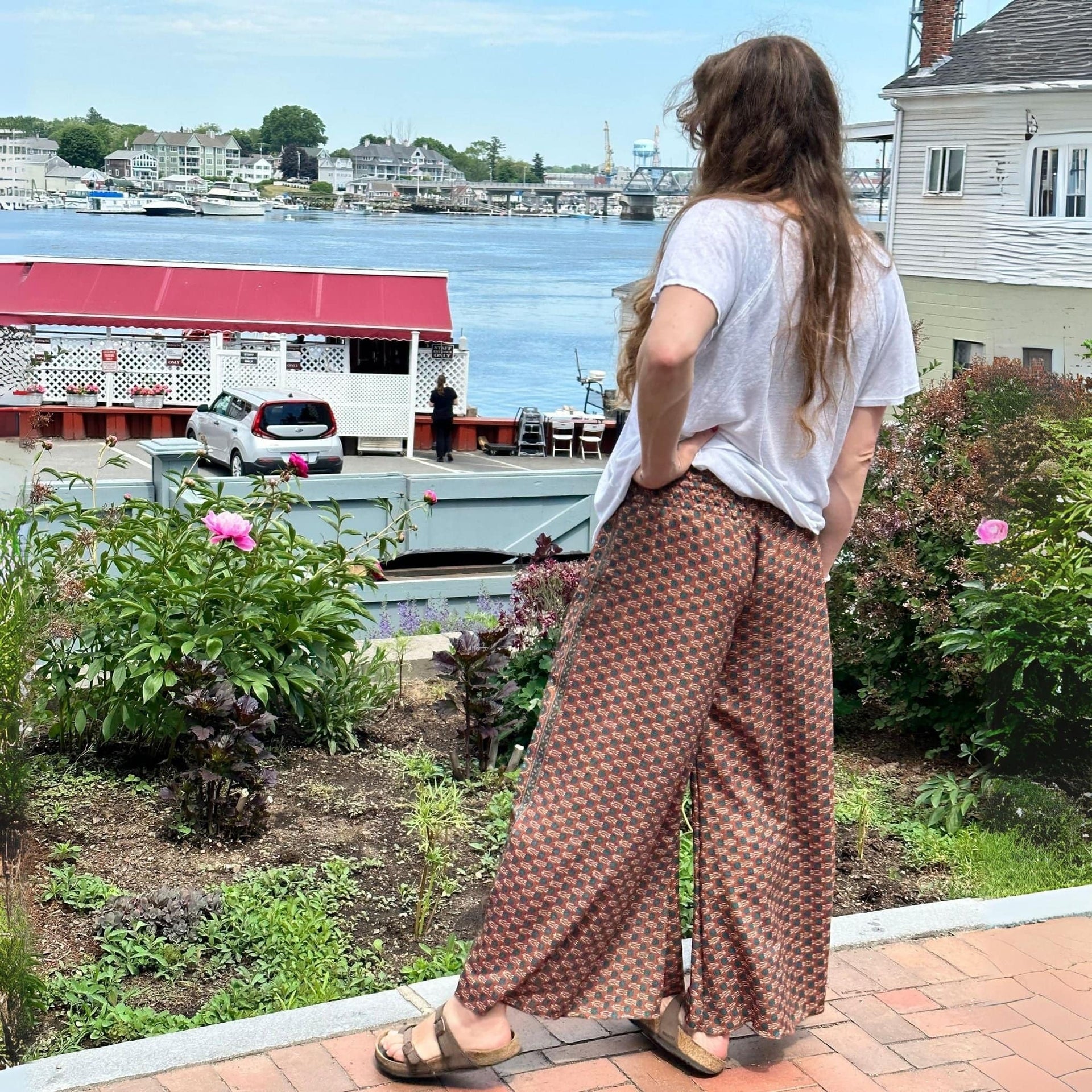 Free Spirit Wide-Leg Palazzo Pants – Flowy Bohemian Lounge Wear