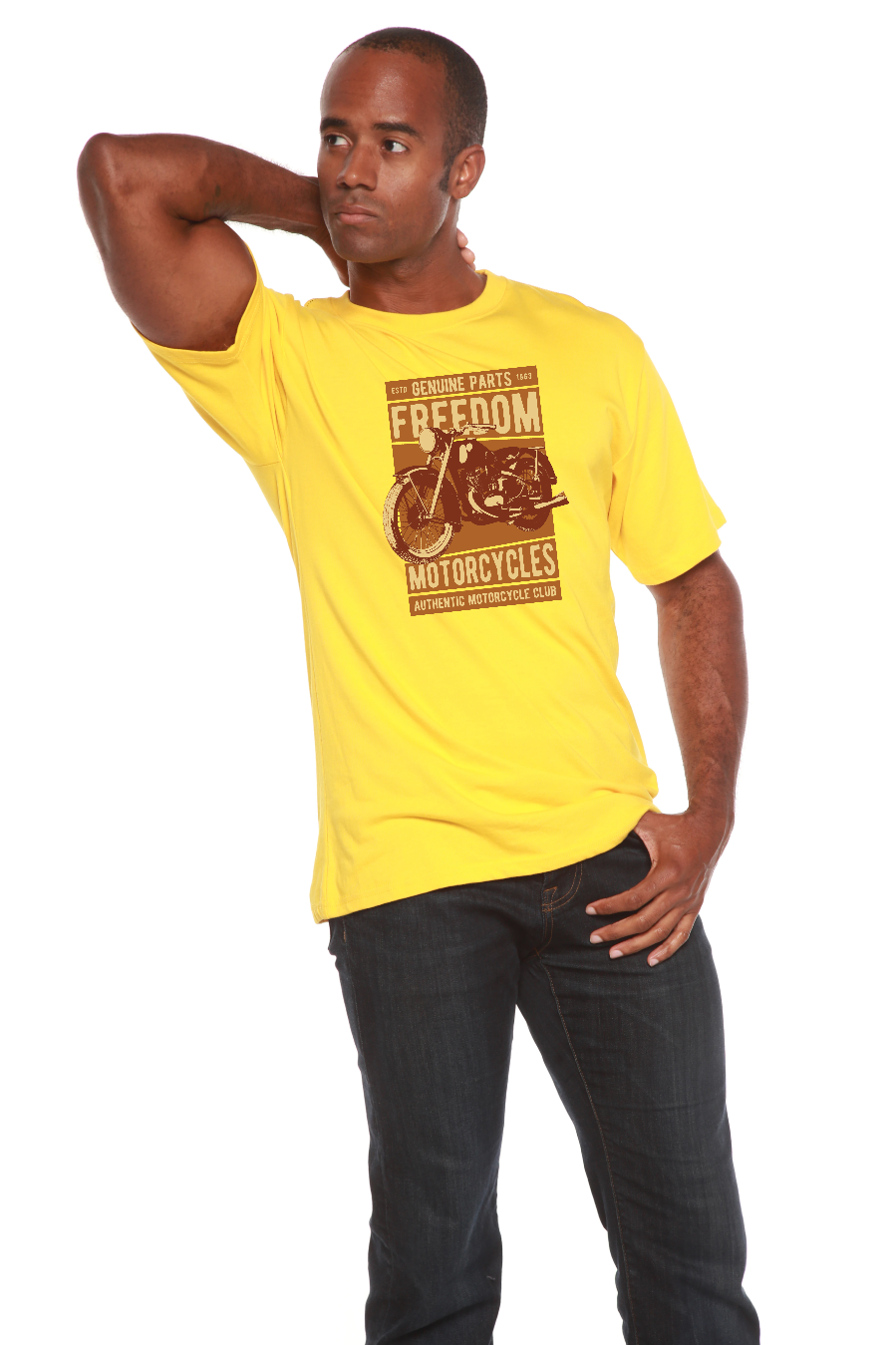 Men's Bamboo Viscose Organic Cotton Graphic T-Shirt