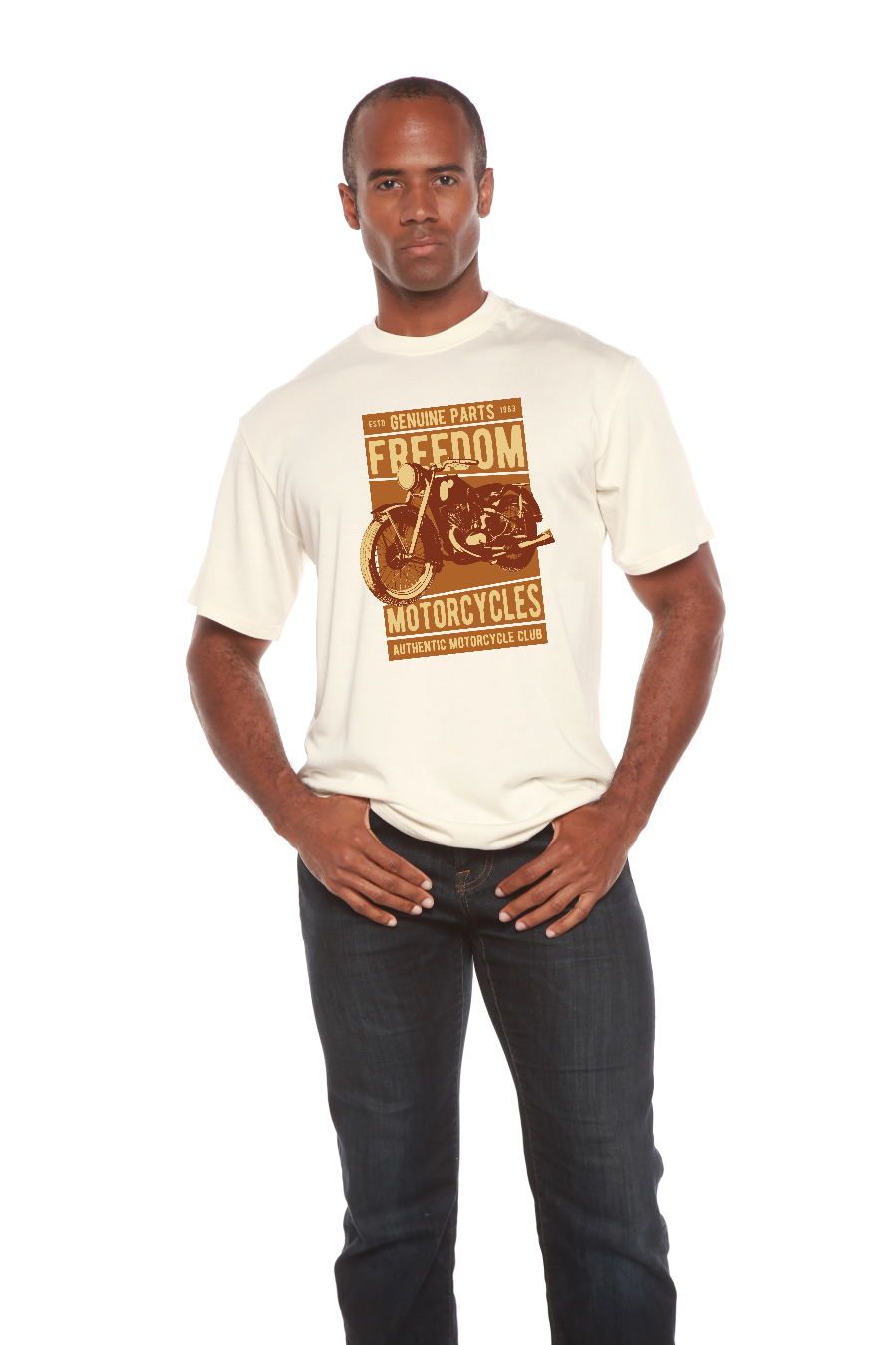 Men's Bamboo Viscose Organic Cotton Graphic T-Shirt