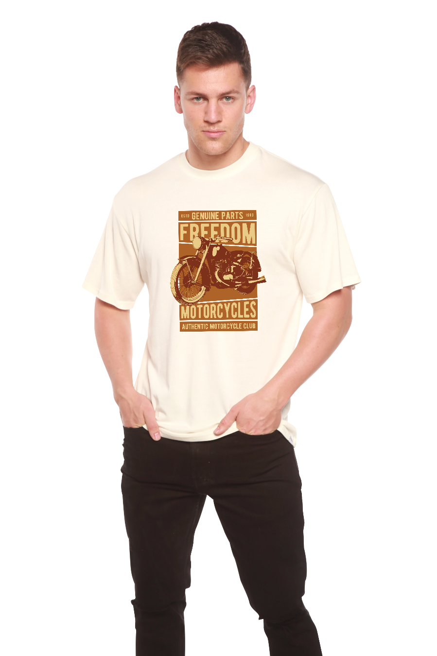 Men's Bamboo Viscose Organic Cotton Graphic T-Shirt