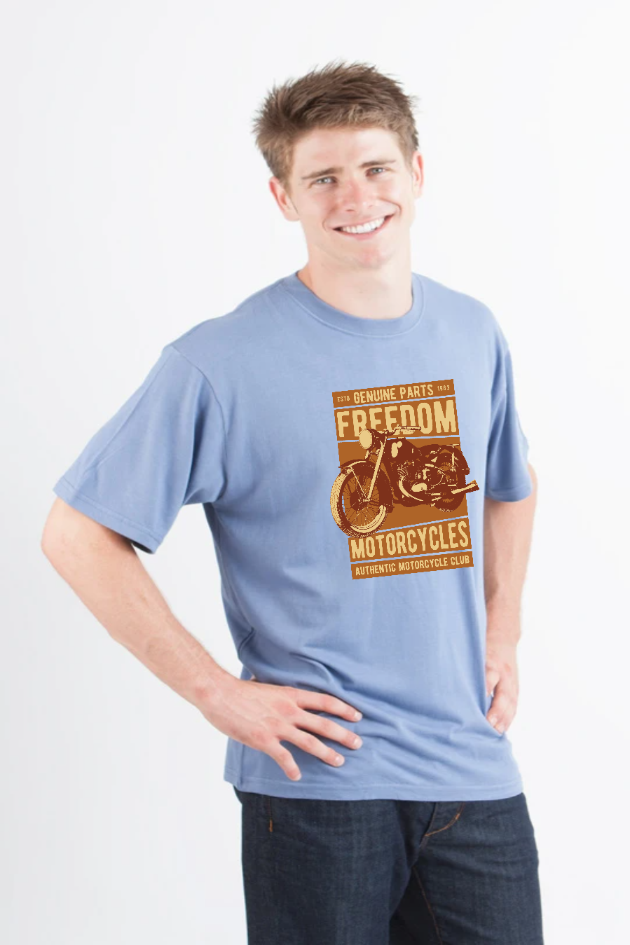 Men's Bamboo Viscose Organic Cotton Graphic T-Shirt