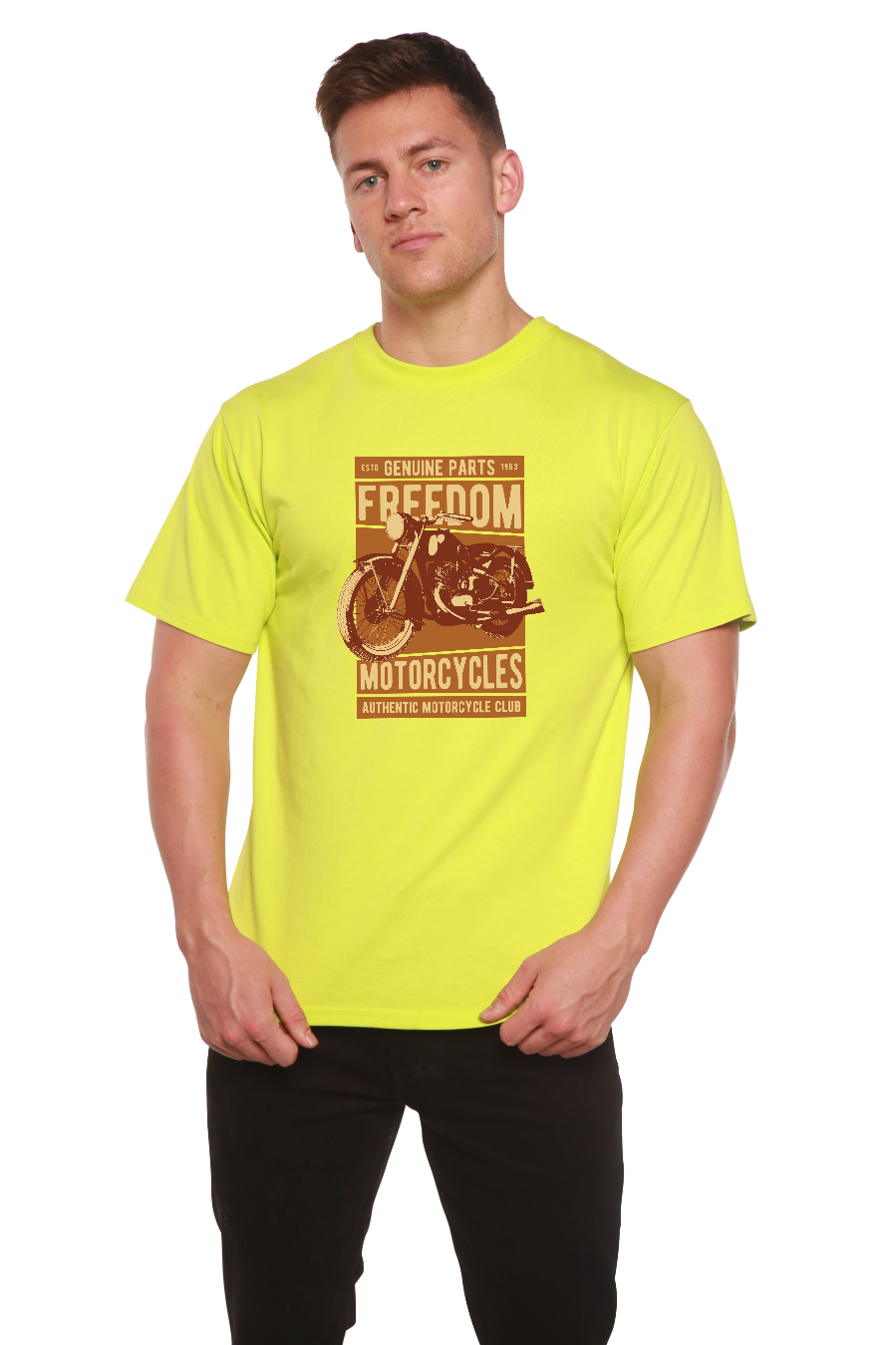 Men's Bamboo Viscose Organic Cotton Graphic T-Shirt