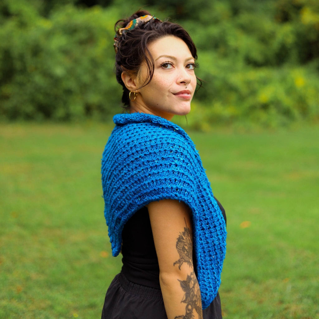 French Hen Shawl Knitting Pattern - Intermediate Knit Project