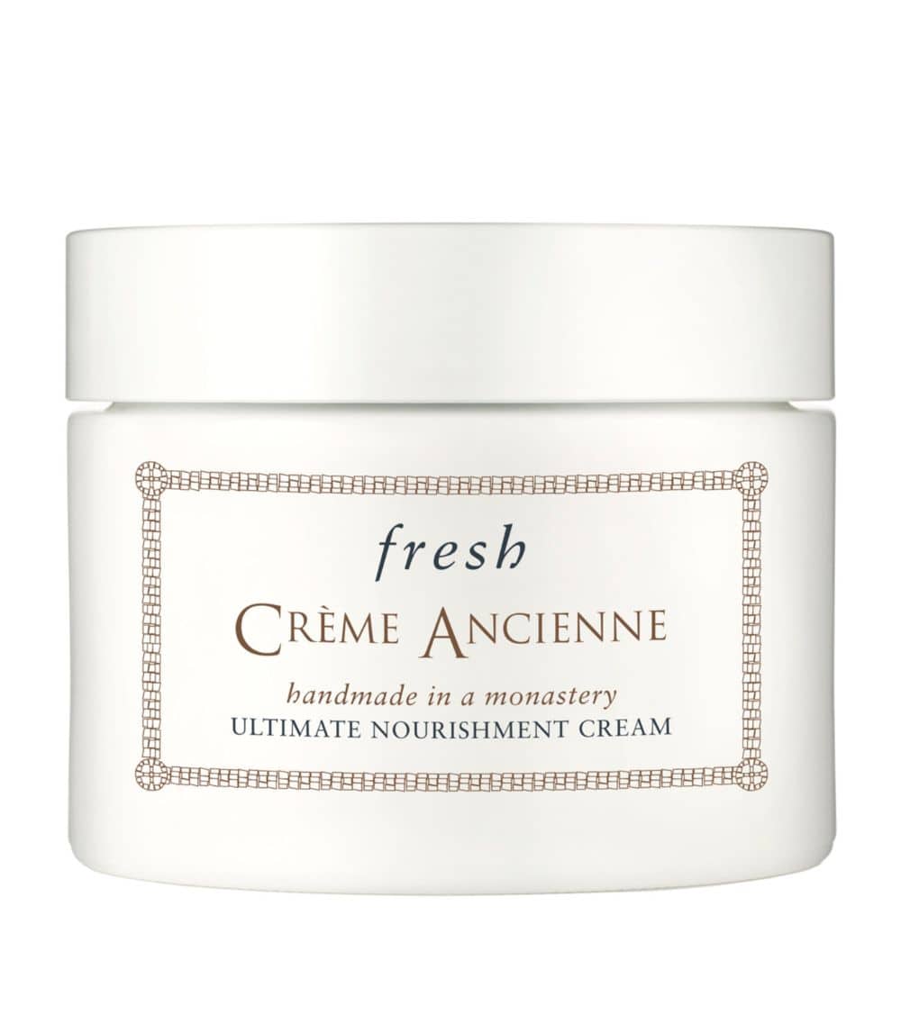 Jar of Fresh Crème Ancienne Ultimate Nourishment Cream in white packaging.