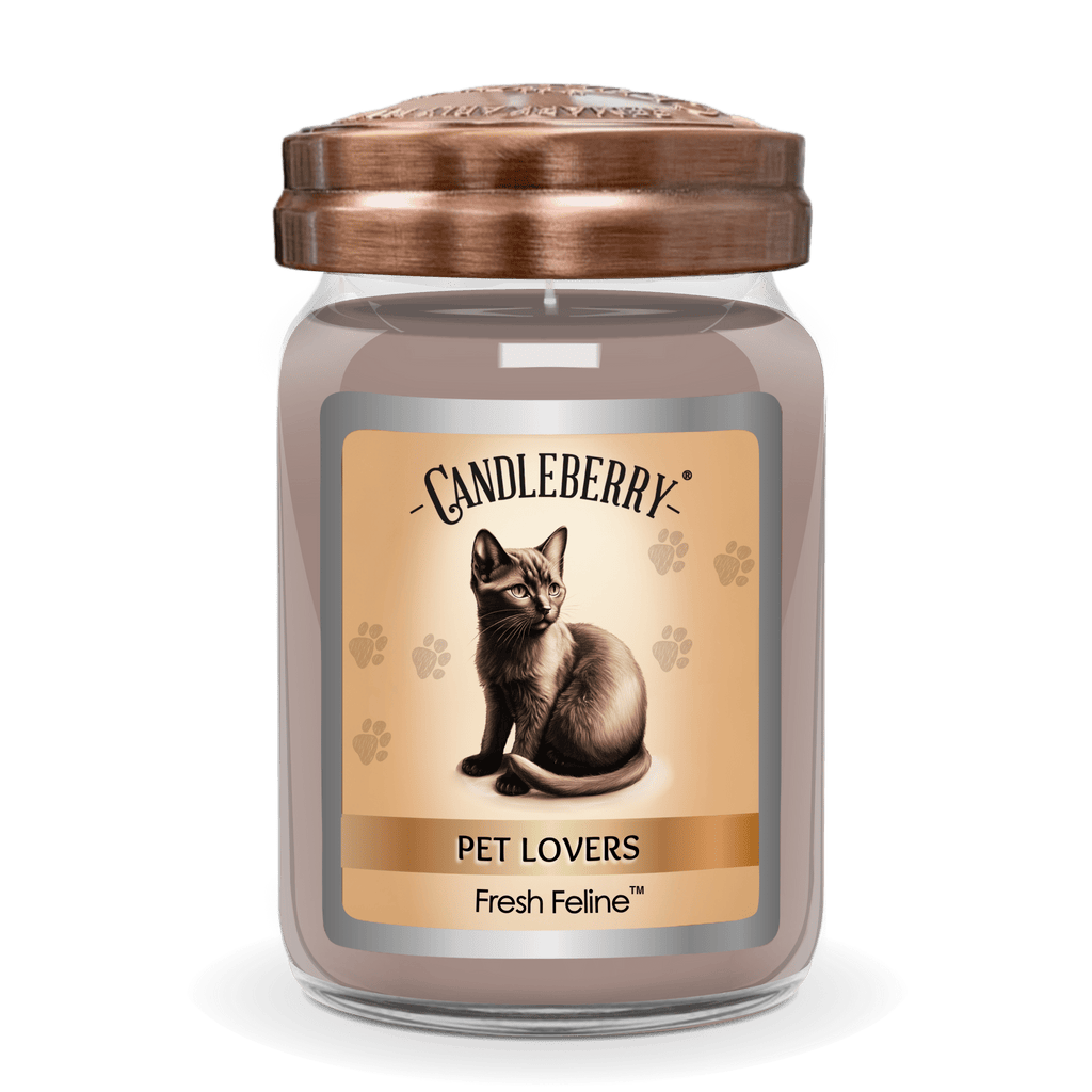 Fresh Feline™ Large Jar Candle | Lavender & Rosemary Soy Blend