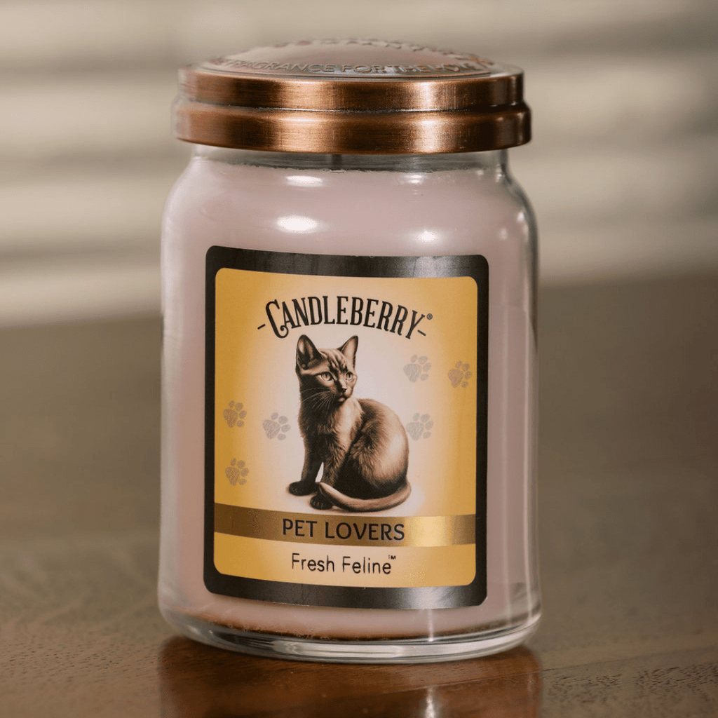 Fresh Feline™ Large Jar Candle | Lavender & Rosemary Soy Blend