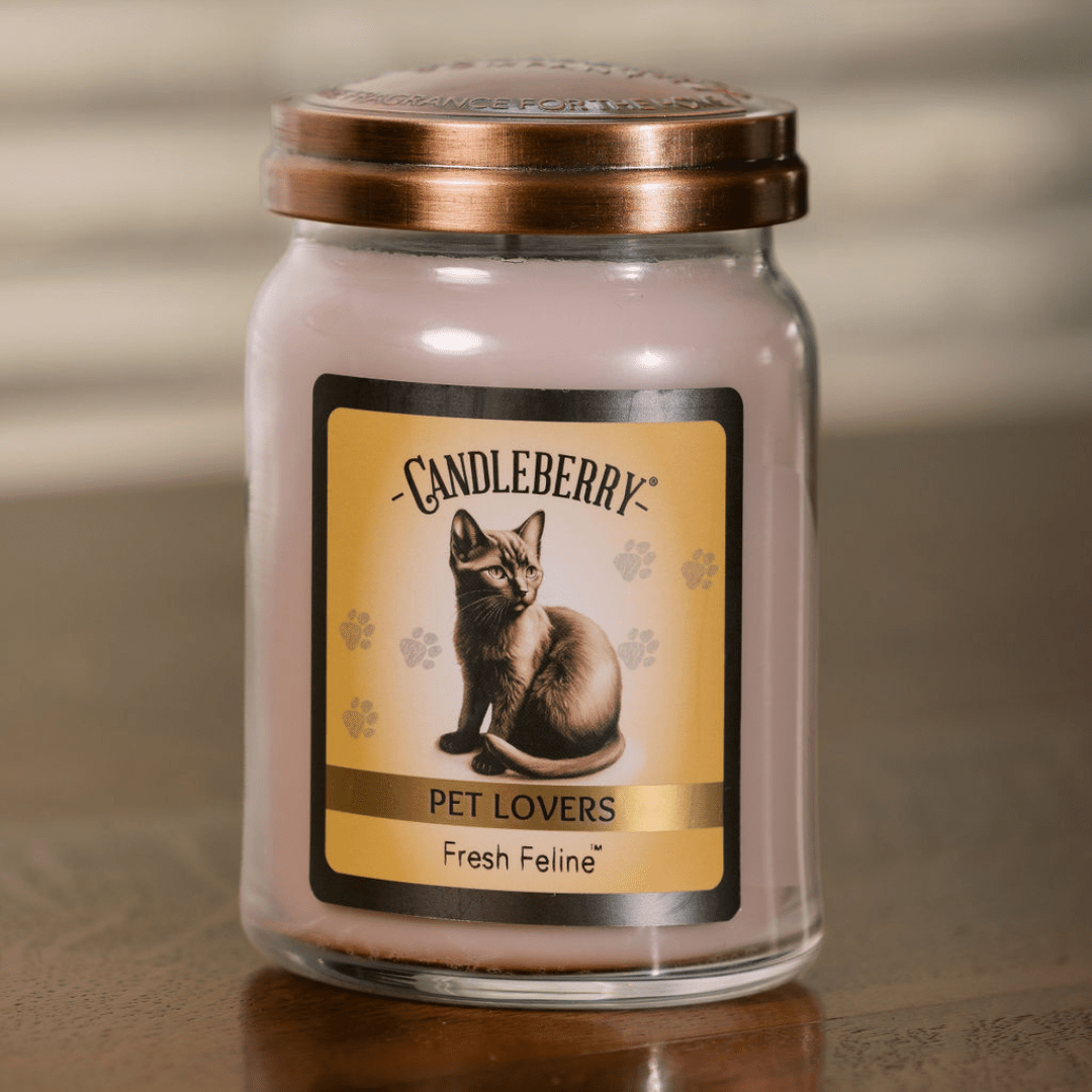 Fresh Feline™ Large Jar Candle | Lavender & Rosemary Soy Blend