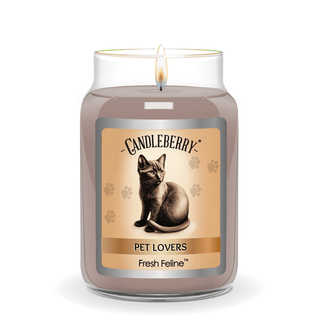 Fresh Feline™ Large Jar Candle | Lavender & Rosemary Soy Blend