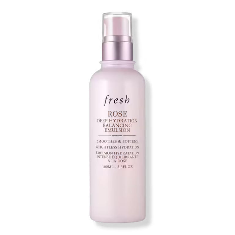 Bottle of Rose & Hyaluronic Acid Deep Hydration Emulsion 100ml