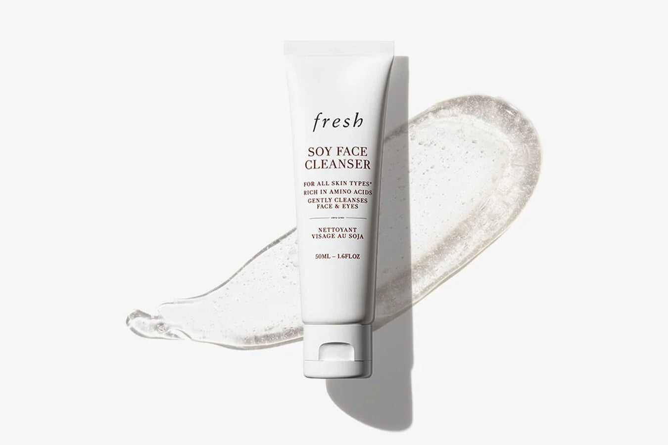 Fresh Soy pH-Balanced Hydrating Face Wash in 400ml pump bottle on a minimalist background