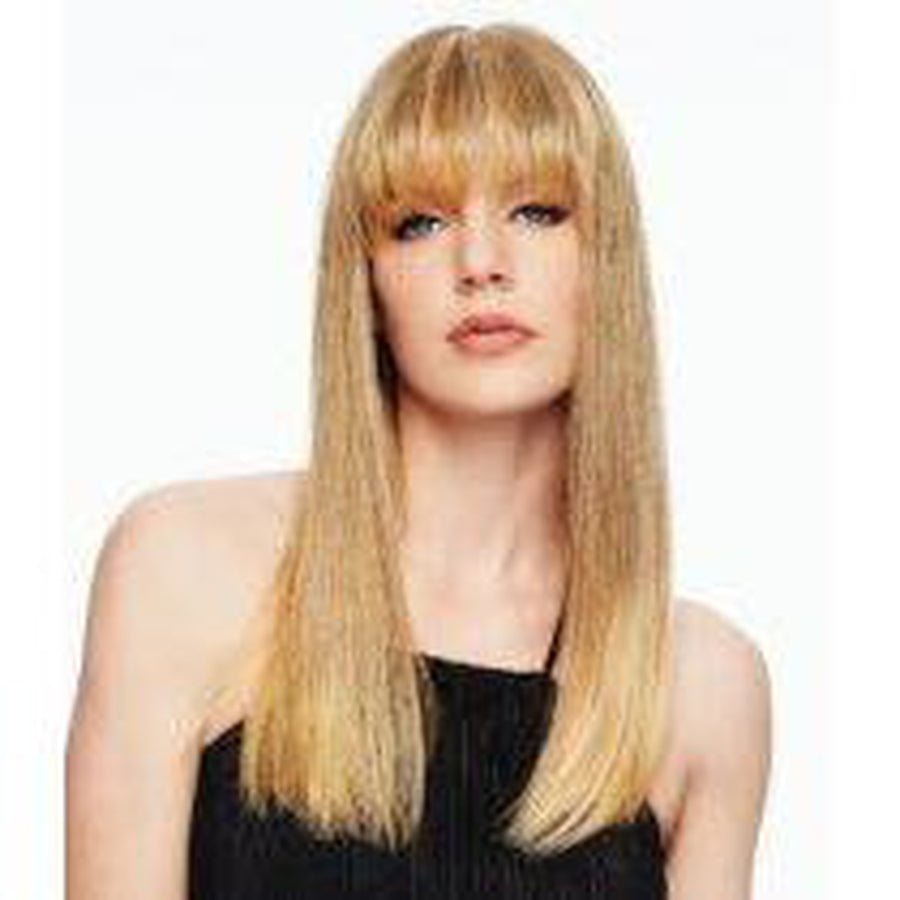 Clip-in Fringe Top of Head Hair Piece in Blonde and Brown Tones