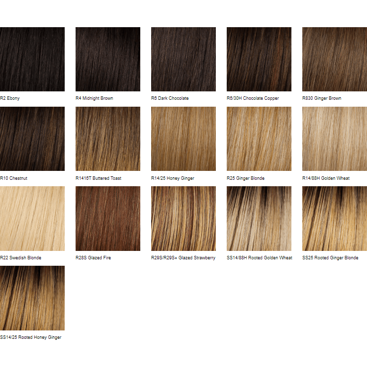 Clip-in Fringe Top of Head Hair Piece in Blonde and Brown Tones