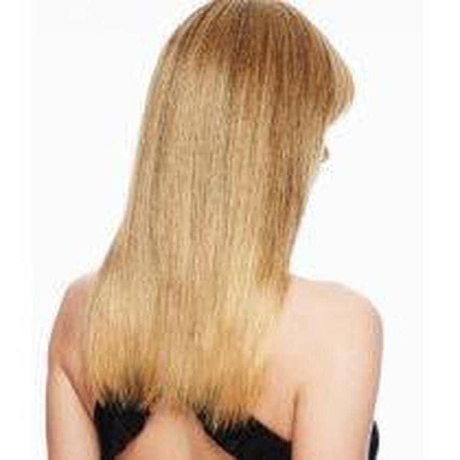 Clip-in Fringe Top of Head Hair Piece in Blonde and Brown Tones