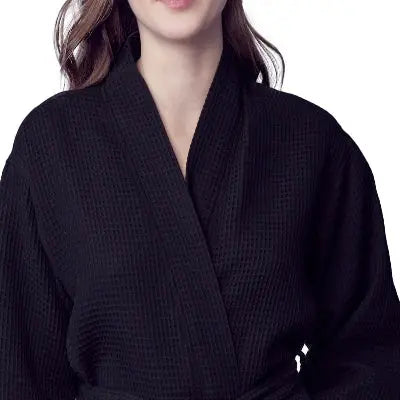 Women's Knee-Length Waffle Robe - Lightweight & Breezy Comfort