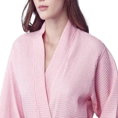 Women's Knee-Length Waffle Robe - Lightweight & Breezy Comfort