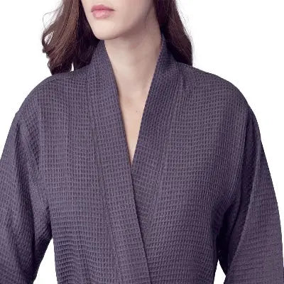 Women's Knee-Length Waffle Robe - Lightweight & Breezy Comfort