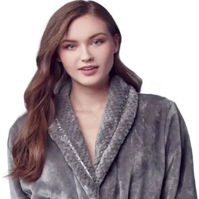 Women's Ultra Soft Plush Bathrobe - Cozy Loungewear Spa Robe - Image 40