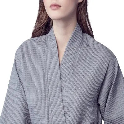 Women's Knee-Length Waffle Robe - Lightweight & Breezy Comfort