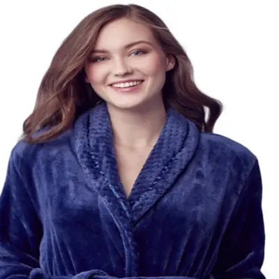 Women's Ultra Soft Plush Bathrobe - Cozy Loungewear Spa Robe - Image 49
