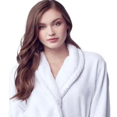 Women's Ultra Soft Plush Bathrobe - Cozy Loungewear Spa Robe