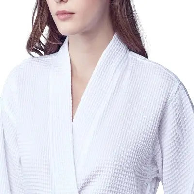 Women's Knee-Length Waffle Robe - Lightweight & Breezy Comfort