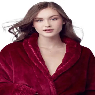 Women's Ultra Soft Plush Bathrobe - Cozy Loungewear Spa Robe - Image 7