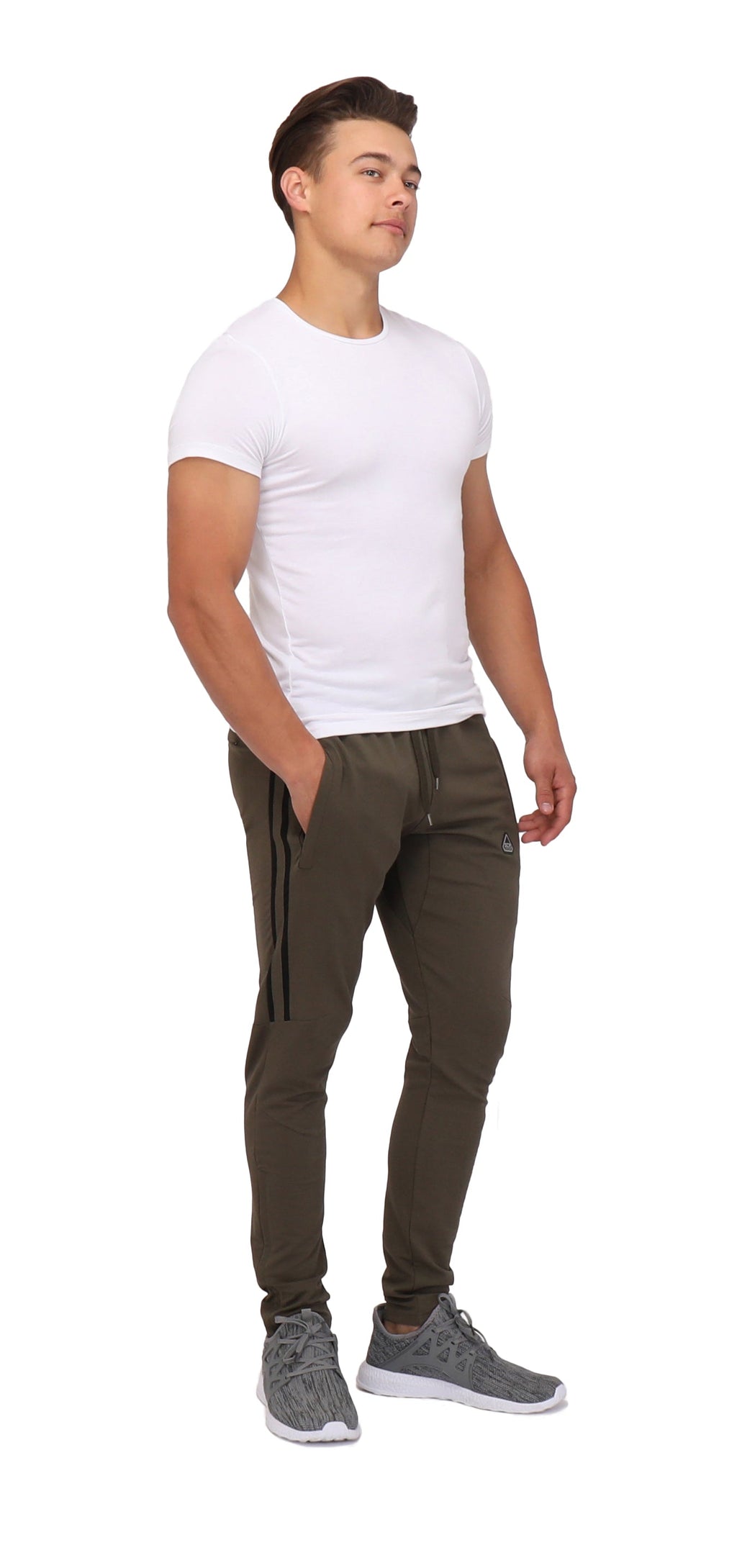 Ultimate Flex Jogger Sweatpants in Black with Zippered Legs - Image 10