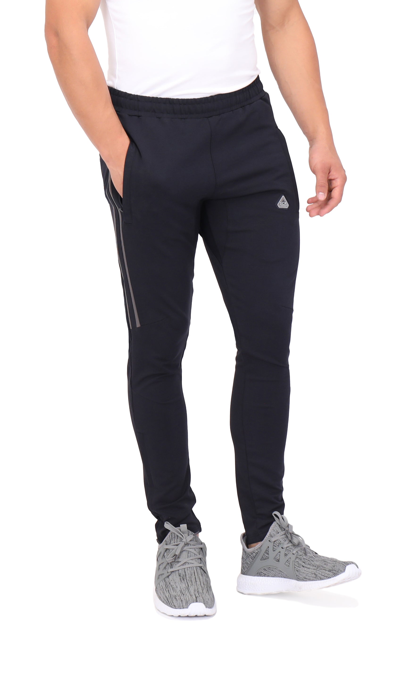 Ultimate Flex Jogger Sweatpants in Black with Zippered Legs - Image 5