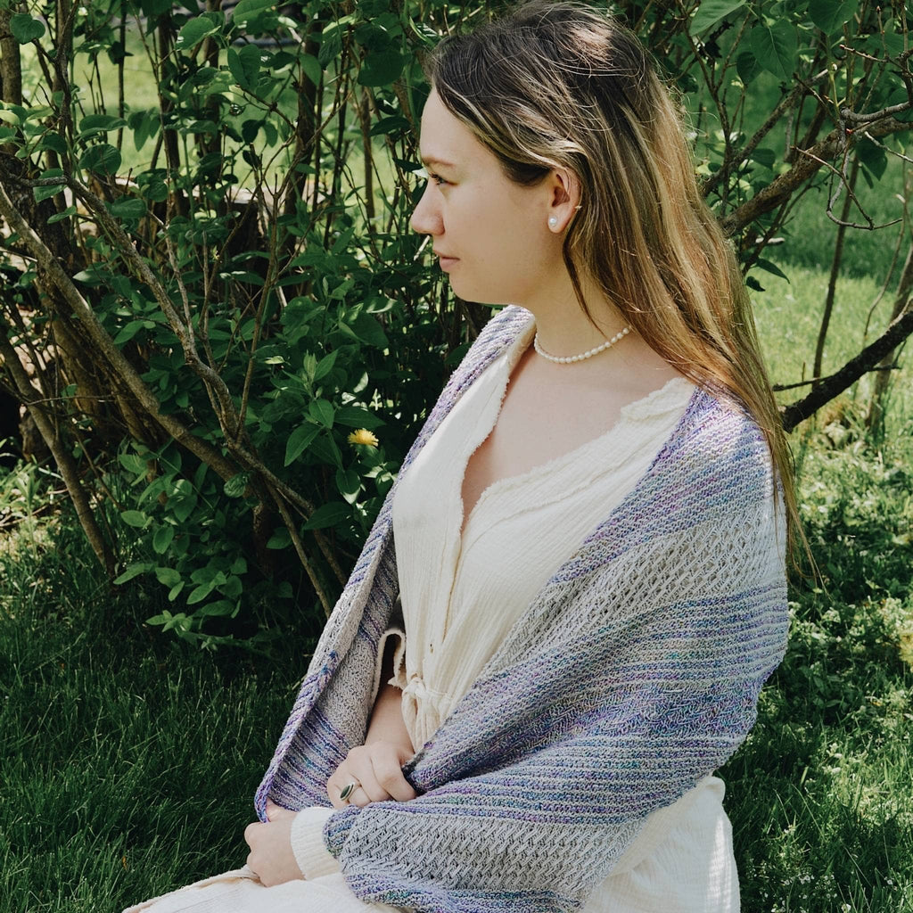 Frosted Forest Wrap Knitting Pattern - Bohemian Handmade Lace