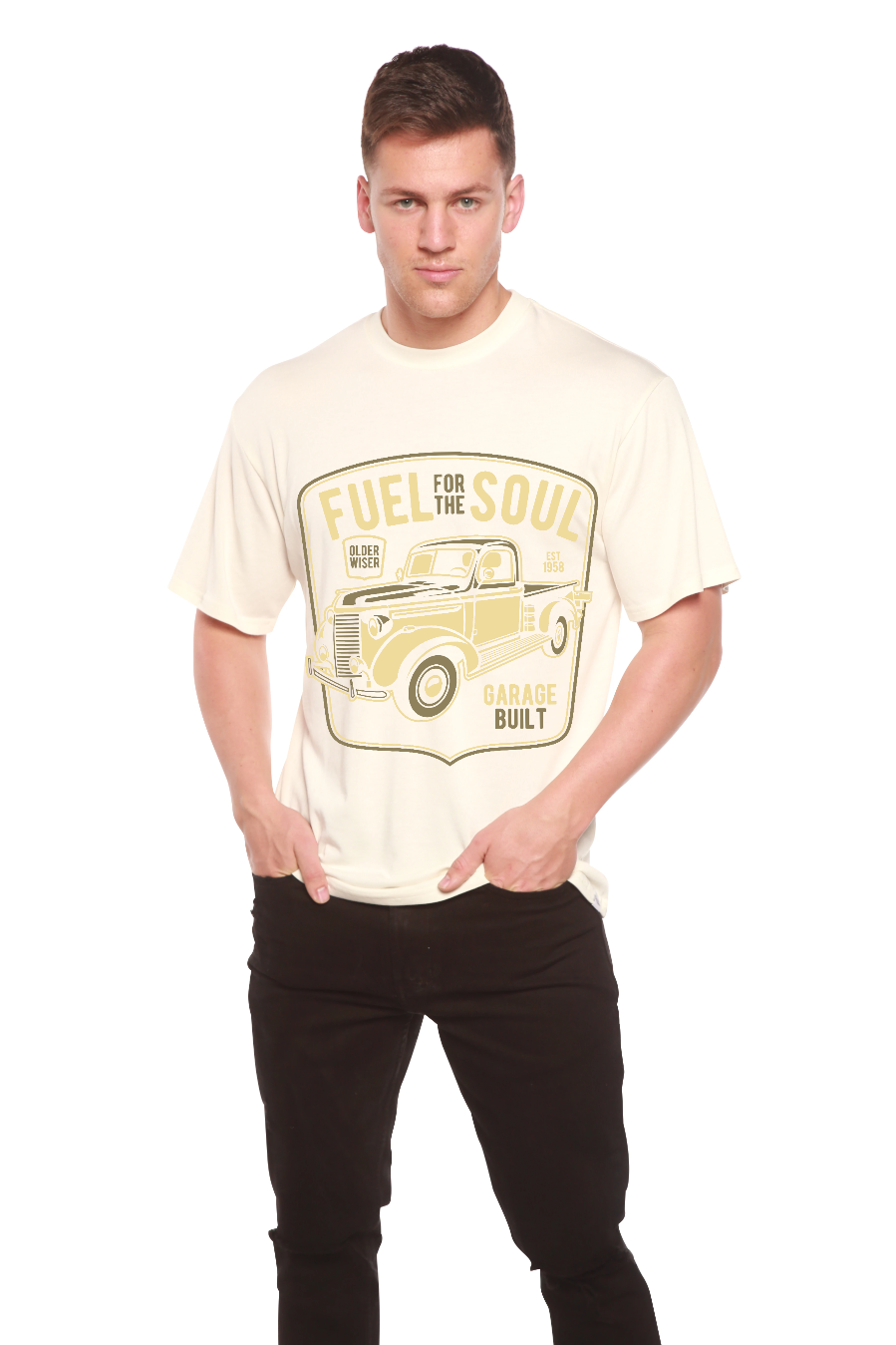 Fuel For The Soul Men's Bamboo Viscose/Organic Cotton Short Sleeve Graphic T-Shirt