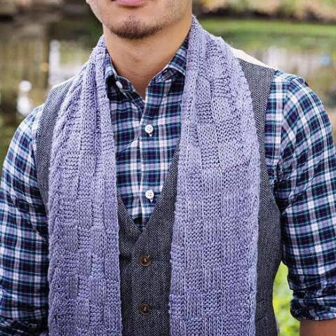 Fun and Games DIY Knit Scarf Kit with Silk Roving Yarn