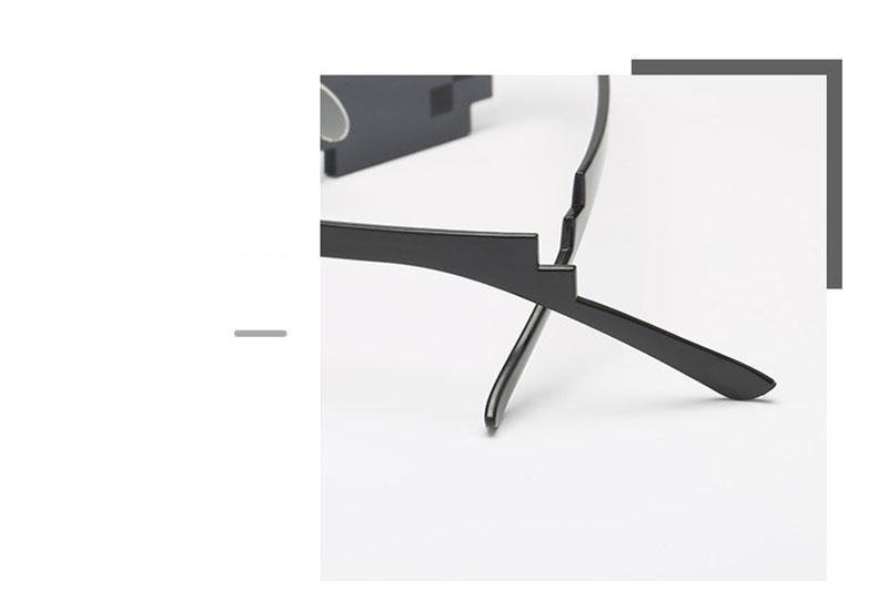 8-Bit Mosaic Pixel Sunglasses Retro Gamer Prop Glasses