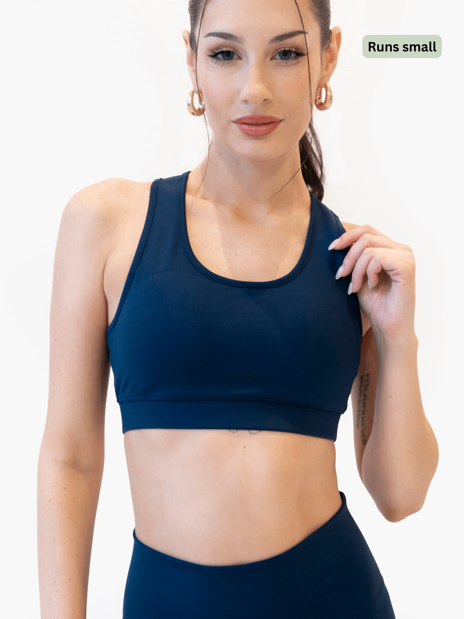 Fusion High-Impact Sports Bra in Navy Blue