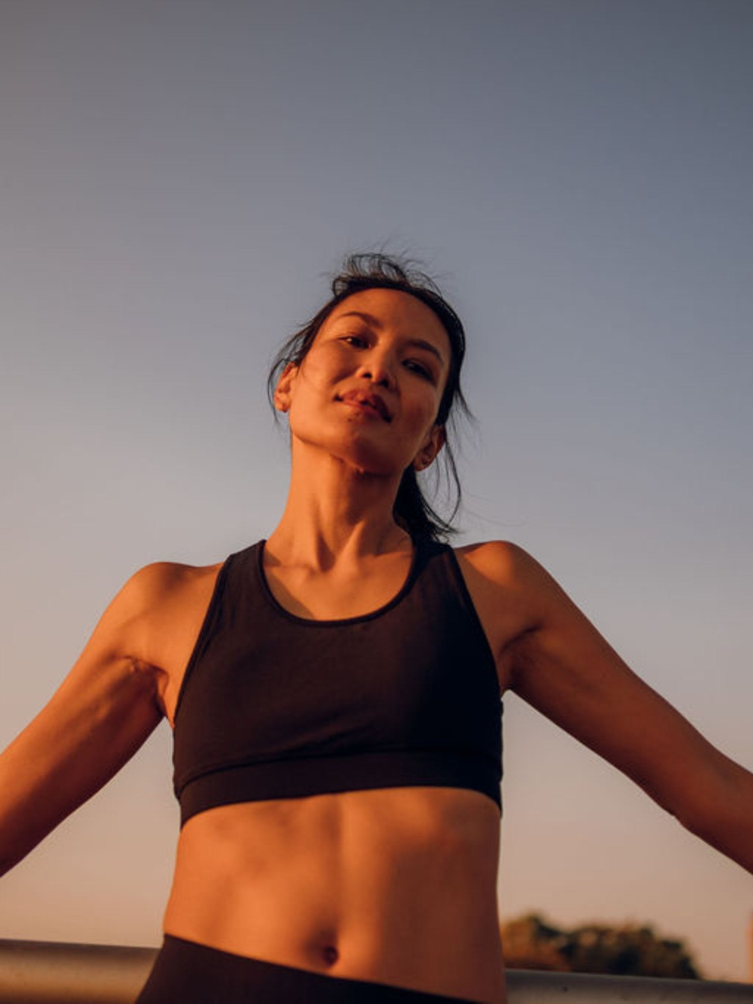 Fusion High-Impact Sports Bra in Navy Blue