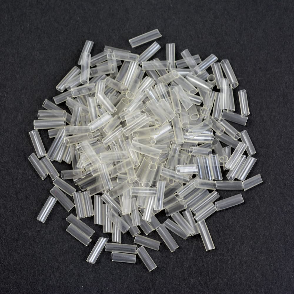 Professional-grade fusion shrink tubes for secure hair extension bonding