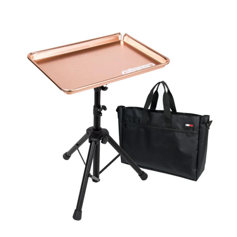Professional Travel Work Tray - Portable Gold Station for Stylists