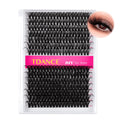 TDANCE Lash Clusters DIY Eyelash Extensions 280 Pcs 40D+50D Cluster Lashes C D Curl Individual Lashes Cluster Reusable Soft & Comfortable DIY Lash Extensions at Home(40D+50D,C Curl,16-20mm) 40D+50D-Long-C