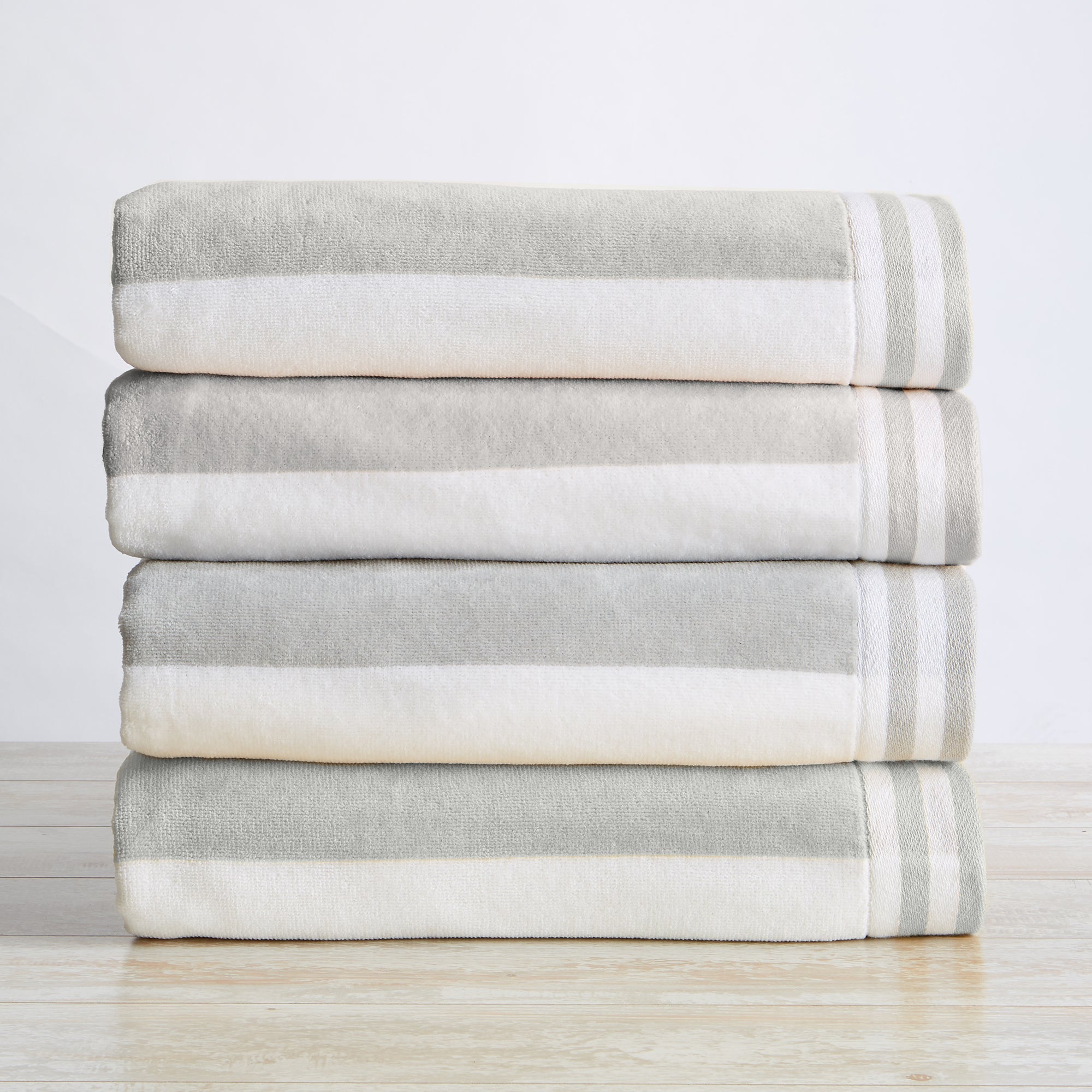 Striped Cabana Beach Towel 100% Cotton Ultra-Soft Pool Towel - Image 25