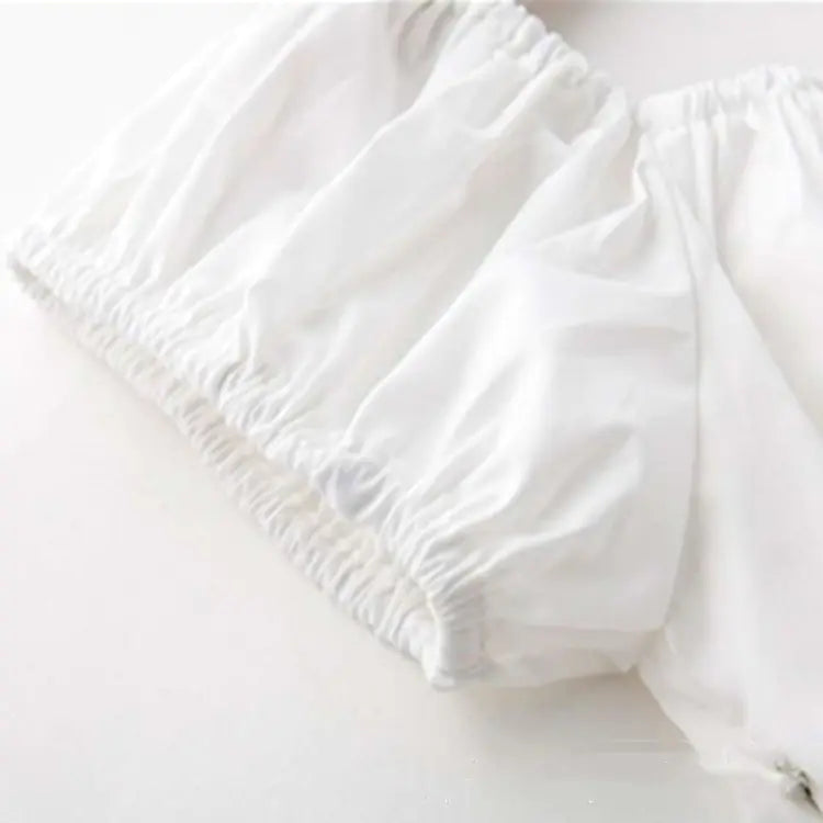 Women's Fitted Off-Shoulder Short Sleeve Top - Image 6